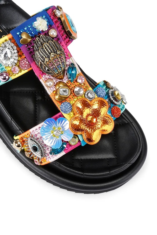 Kurt Geiger London klapki damskie Orson Tutti Frutti czarny 4883869689