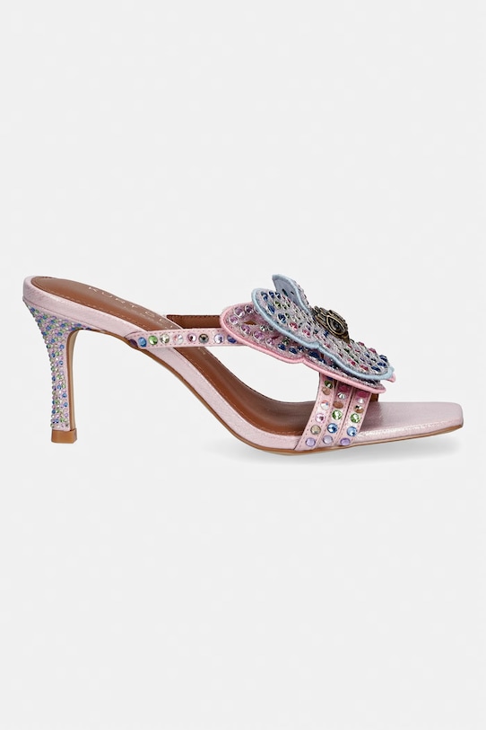 Kurt Geiger London sandały na wysokim obcasie damskie Butterfly Mule Sdl 5610053069 różowy SS26