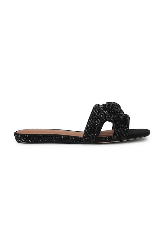 Kurt Geiger London dámske šľapky na plochej podrážke Eagle Cut Out Flat Sdl čierna 5611900209