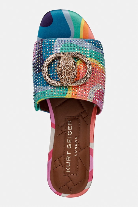 Kurt Geiger London klapki damskie Chelsea Flat Sandal multicolor 3416269689