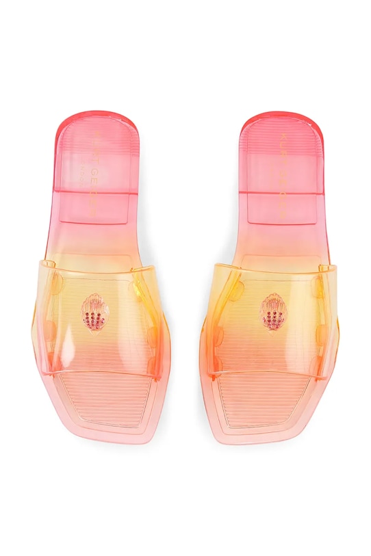 Obuwie Kurt Geiger London klapki damskie Maddison Slide 4351899999 żółty