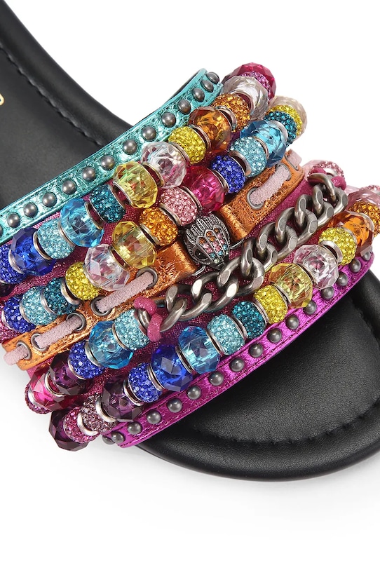 Kurt Geiger London klapki damskie Southbank Beaded czarny 4725469609