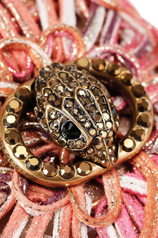 Kurt Geiger London klapki damskie Chelsea Woven Flat Sdl 5600557999 pomarańczowy