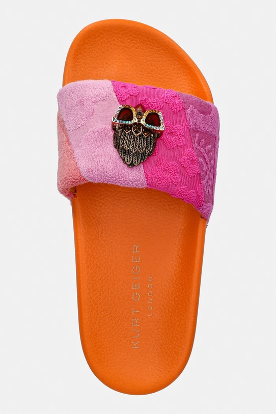 Kurt Geiger London klapki damskie Meena Eagle pomarańczowy 7400269689