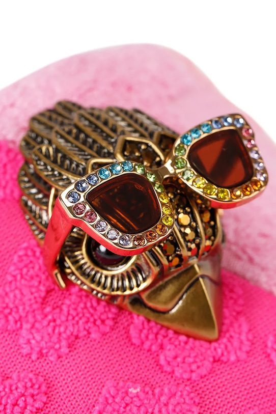 Dámske šľapky Kurt Geiger London Meena Eagle 7400269689 oranžová