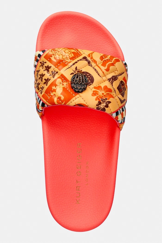 Kurt Geiger London klapki damskie Meena Eagle pomarańczowy 7400294979