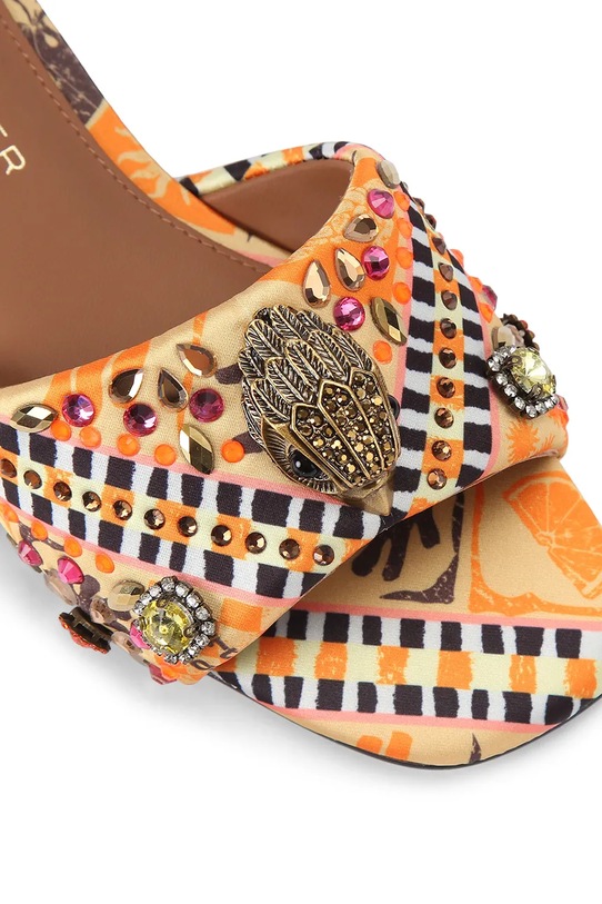 Kurt Geiger London klapki damskie Kensington Flat Sandal żółty 8496194609