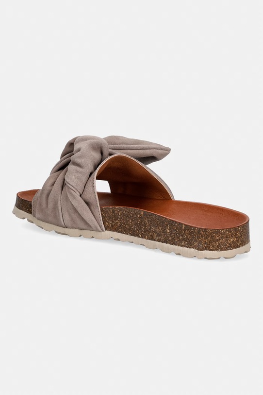 Obuća Verbenas natikače s otvorenim prstima ženske od brušene kože ROXY VELOUR 3300470268.PIEDRA smeđa