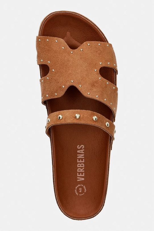 Verbenas σαγιονάρες Γυναικεία σουέτ MINA SERRAJE TACHAS καφέ 6802330041.SETTER