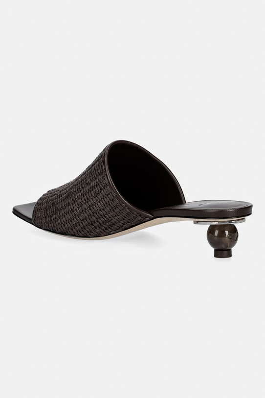 Обувки Weekend Max Mara чехли с нисък ток дамски Wkafiesta 2615521035600.DBROWN кафяв