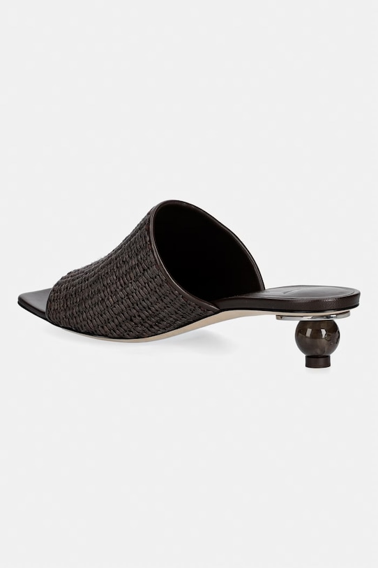 Обувки Weekend Max Mara чехли с нисък ток дамски Wkafiesta 2615521035600.DBROWN кафяв