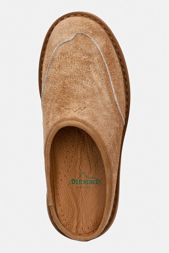 Diemme Maggiore klapki damskie zamszowe brązowy DI26SPMAW.M04S004TAN