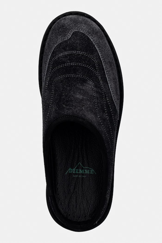 Diemme Maggiore klapki damskie zamszowe czarny DI26SPMAW.M04S004BLK