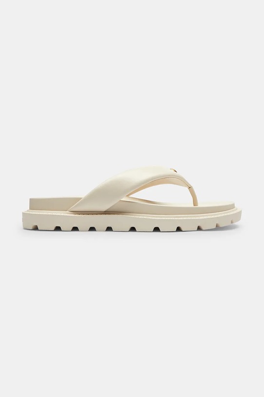 Coach japonki damskie skórzane Brynn Leather Thong Sandal biały CEF54.CHK