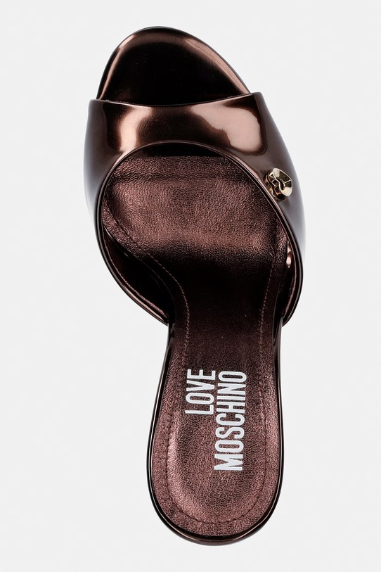 Love Moschino klapki damskie brązowy JA28209G0OJE0203