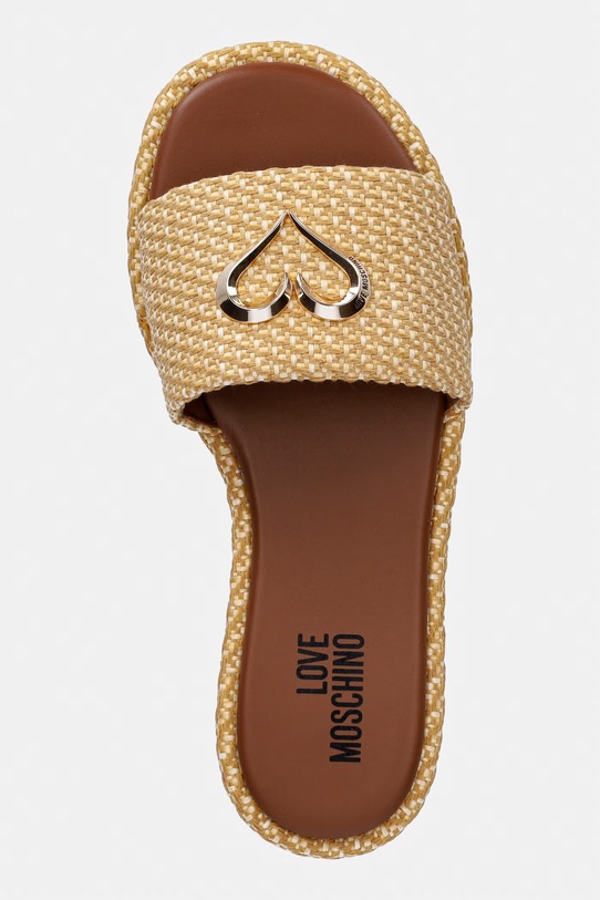 Love Moschino klapki damskie beżowy JA28252G0OJR5107