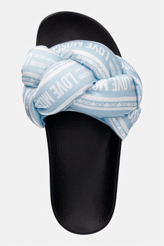 Love Moschino klapki damskie niebieski JA28312G0OIW370A
