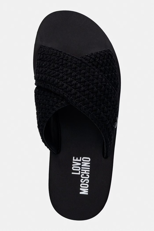 Love Moschino klapki damskie czarny JA28324G0OJQC000