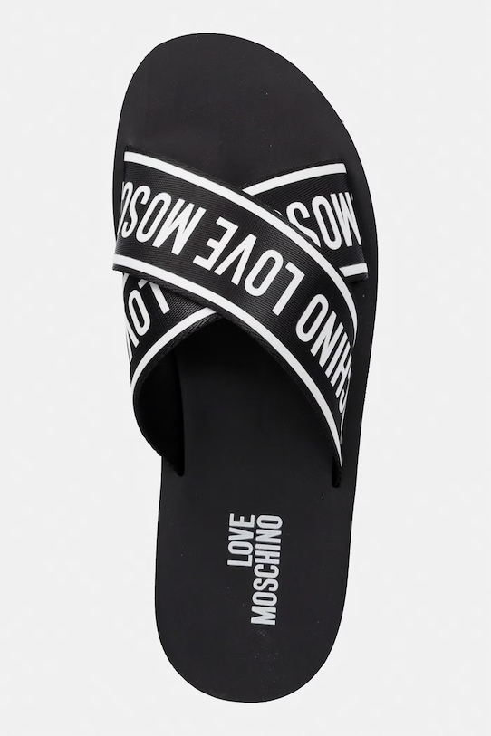 Love Moschino klapki damskie czarny JA28334G0OIX7000