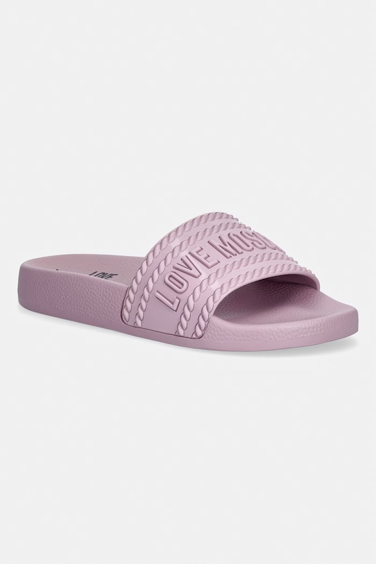 Love Moschino klapki basenowe damskie różowy JA28342G0OI22600