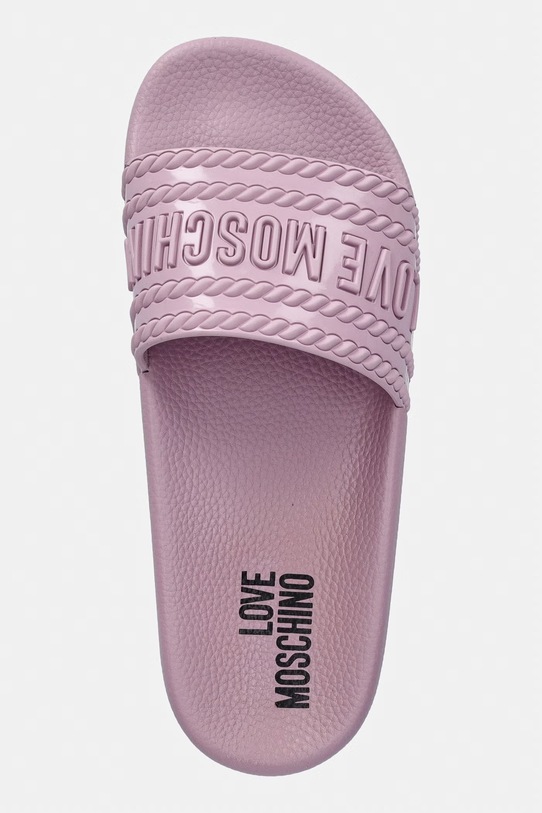 Love Moschino klapki basenowe damskie różowy JA28342G0OI22600