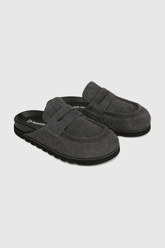 Naked Wolfe klapki damskie zamszowe Cord.Dark szary SS26