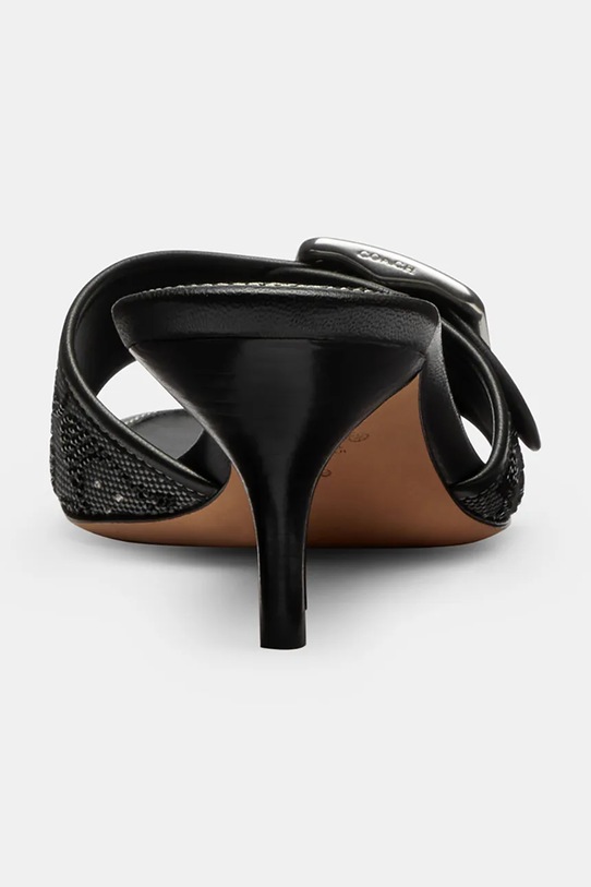 Obuwie Coach klapki na szpilce damskie skórzane MARGOT CCM11.BLK czarny