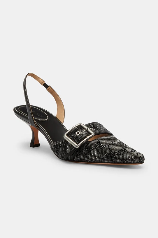 Coach szpilki na szpilce damskie skórzane CCV94.BLK czarny SS26