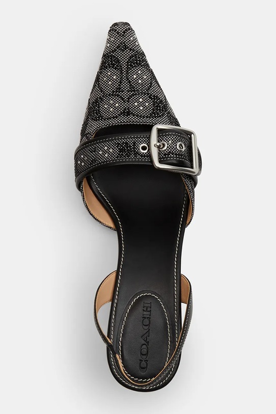 Coach szpilki na szpilce damskie skórzane czarny CCV94.BLK