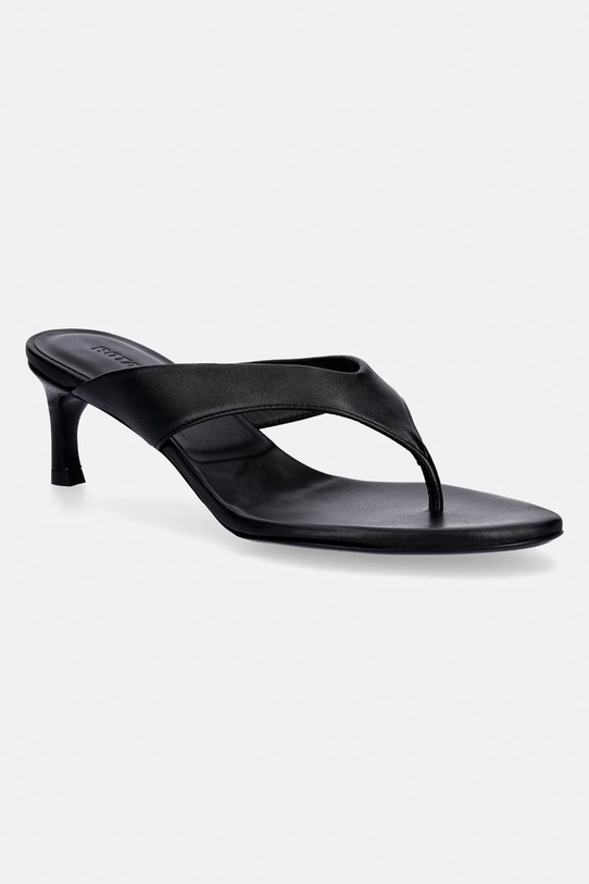 Rotate japonki damskie skórzane czarny 116099100.100