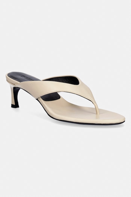 Rotate japonki damskie skórzane beżowy 1160991366.1366