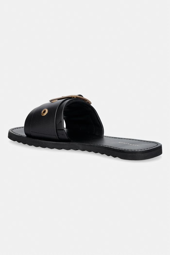 Încălțăminte AllSaints sandale pentru femei, din piele Ella Slider W123FE negru