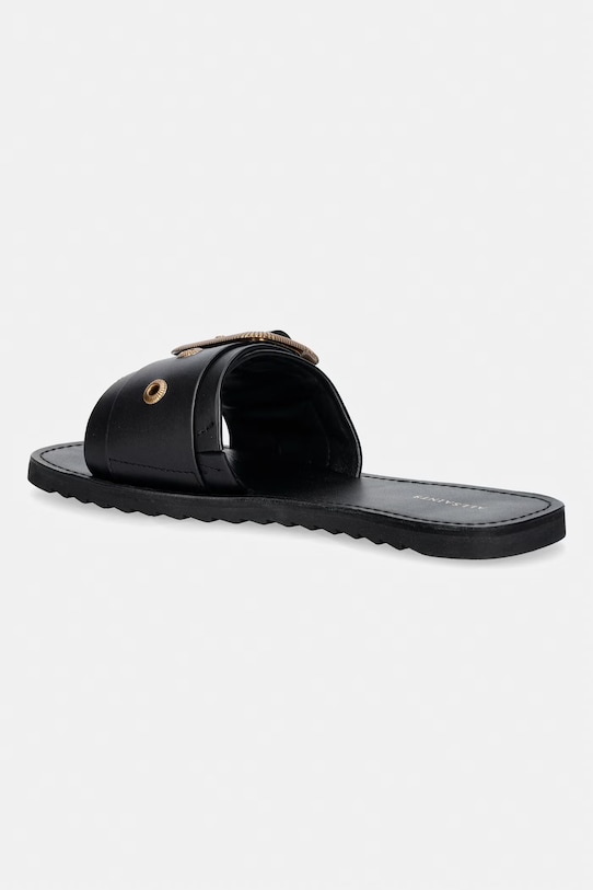 Încălțăminte AllSaints sandale pentru femei, din piele Ella Slider W123FE negru