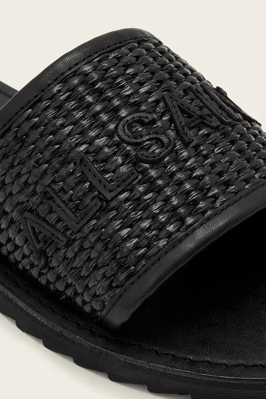 AllSaints női bőr szandál Hoxton Slider fekete W121FE