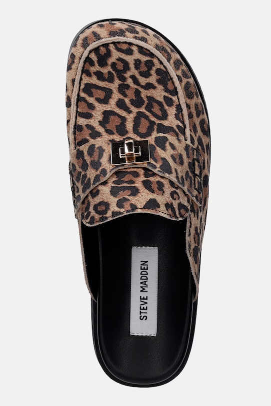 Steve Madden klapki z zakrytymi palcami damskie nubukowe Megg brązowy 11005393.96L