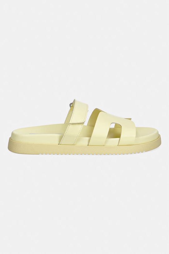 Steve Madden klapki damskie skórzane Missile 11003028.BY6 żółty SS26