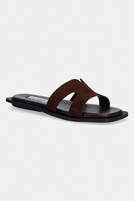 Steve Madden klapki damskie zamszowe Sofia brązowy 11003523.DBS