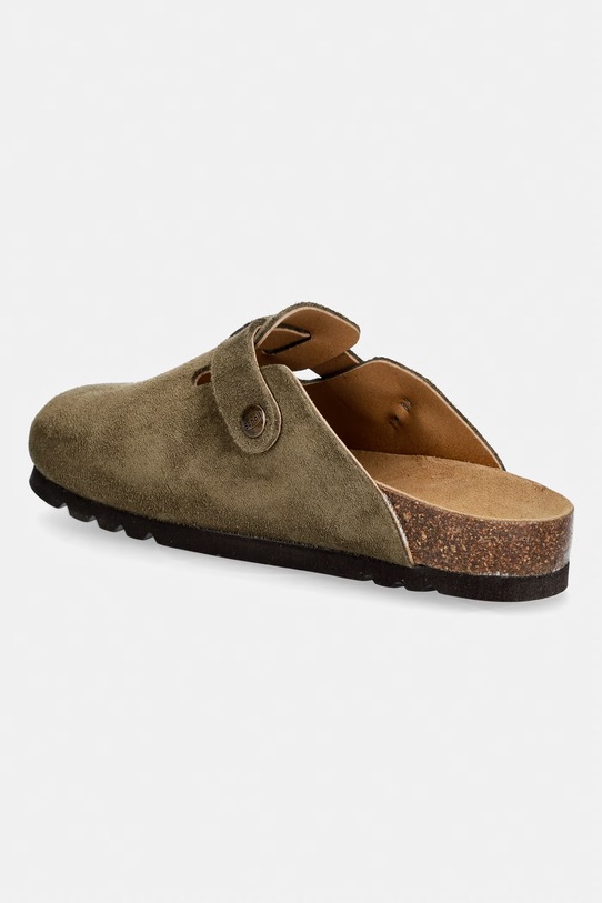 Obuwie Scholl klapki z zakrytymi palcami damskie zamszowe FAE F321981147 zielony