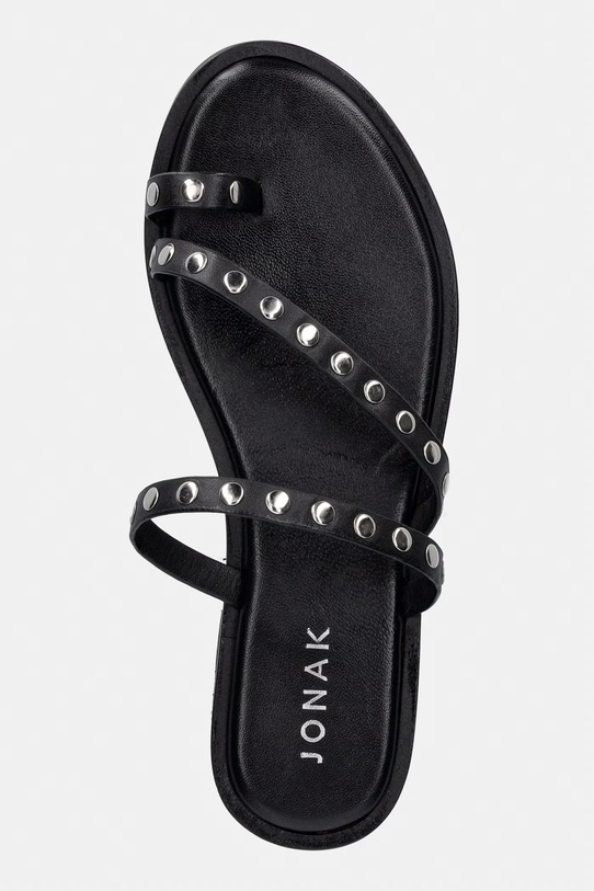 Jonak klapki damskie skórzane WICKET brązowy 3800348.26