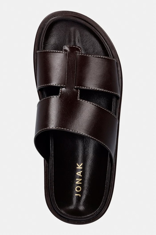 Jonak klapki damskie skórzane WESTMINSTER brązowy 3600014.24