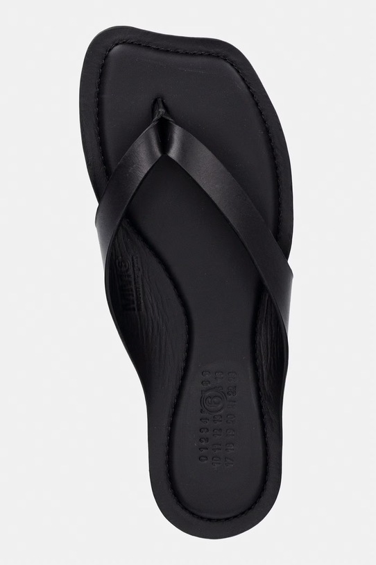 MM6 Maison Margiela japonki damskie skórzane czarny S66WP0119.P7702