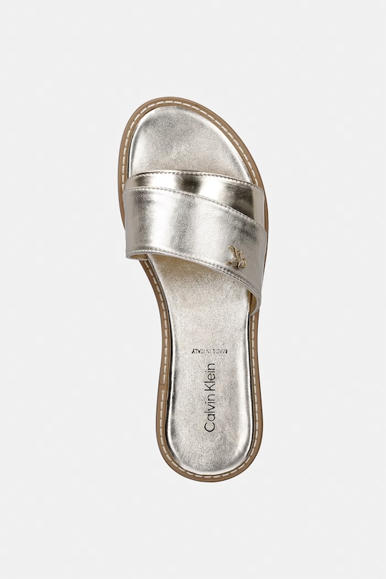 Calvin Klein Jeans șlapi copii aur V4A2.83351