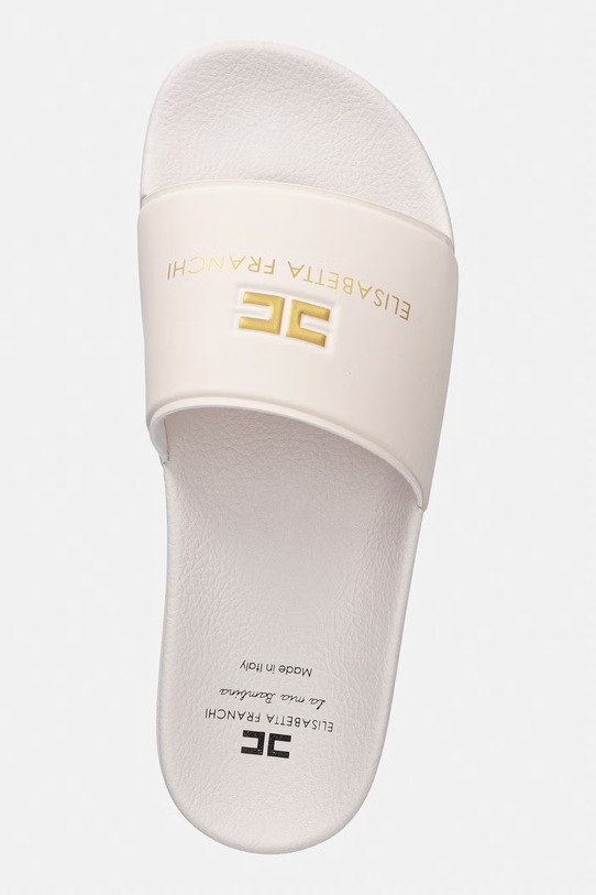 Elisabetta Franchi klapki dziecięce beżowy F4A0.E0607.35.38