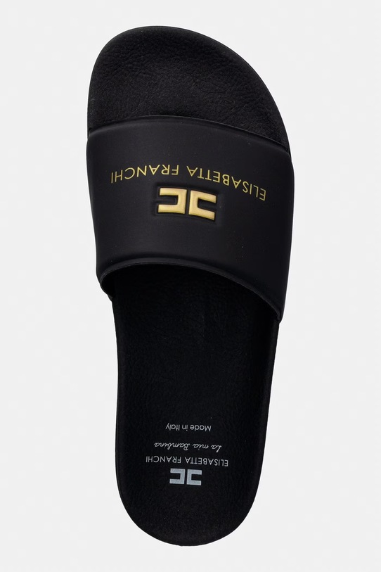 Dětské pantofle Elisabetta Franchi černá F4A0.E0607.35.38