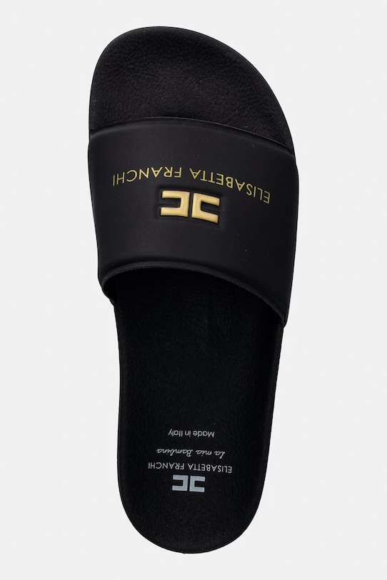 Dětské pantofle Elisabetta Franchi černá F4A0.E0607.35.38