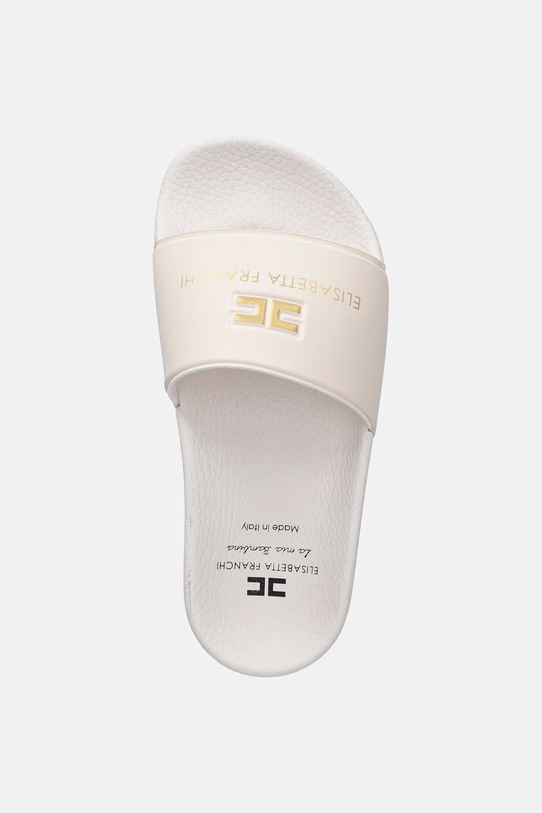 Elisabetta Franchi klapki dziecięce beżowy F4A0.E0607.29.34