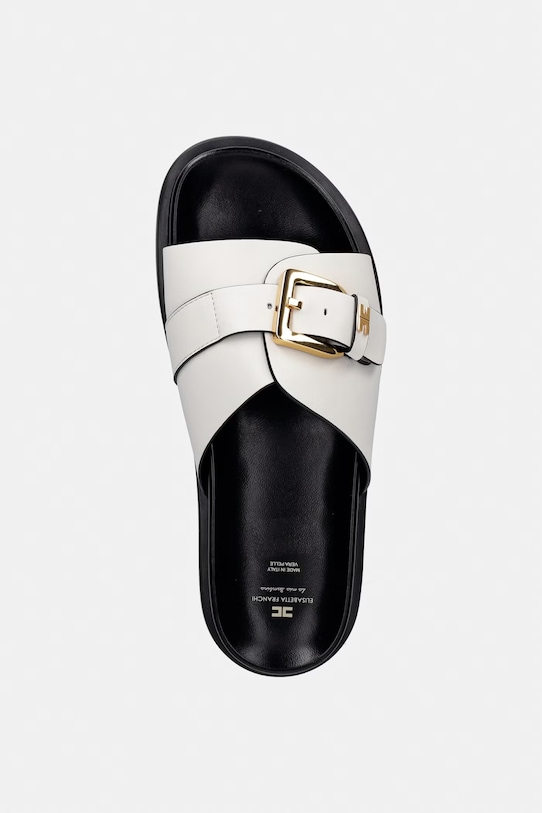 Elisabetta Franchi gyerekpapucs bőrből bézs F4A2.E0600