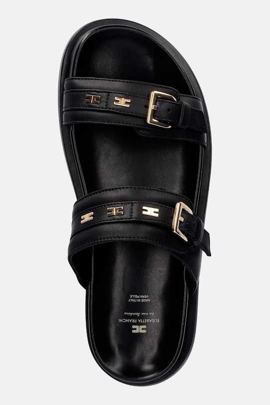 Elisabetta Franchi чехли за деца от кожа черен F4A2.E0601