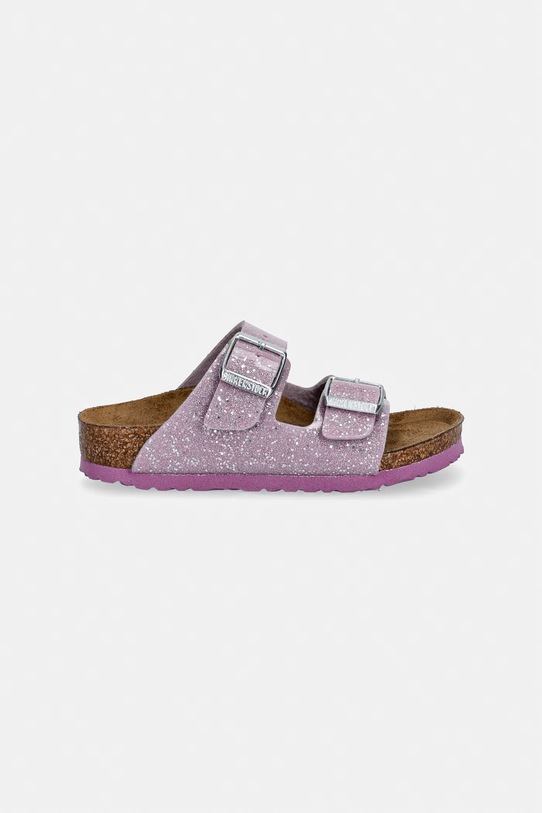 Дитячі шльопанці Birkenstock Arizona K BF Cosmic Sparkle 1031766.26.35 фіолетовий SS26
