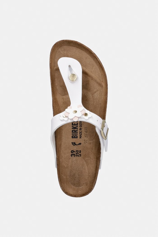 Birkenstock japonki dziecięce Gizeh Kids Flowers BF biały 1029532.36.39